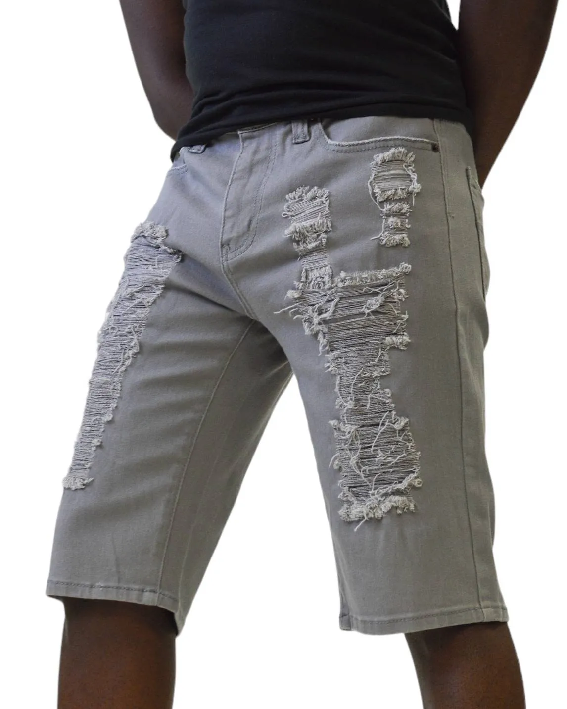 Twill Rip & Repair Shorts