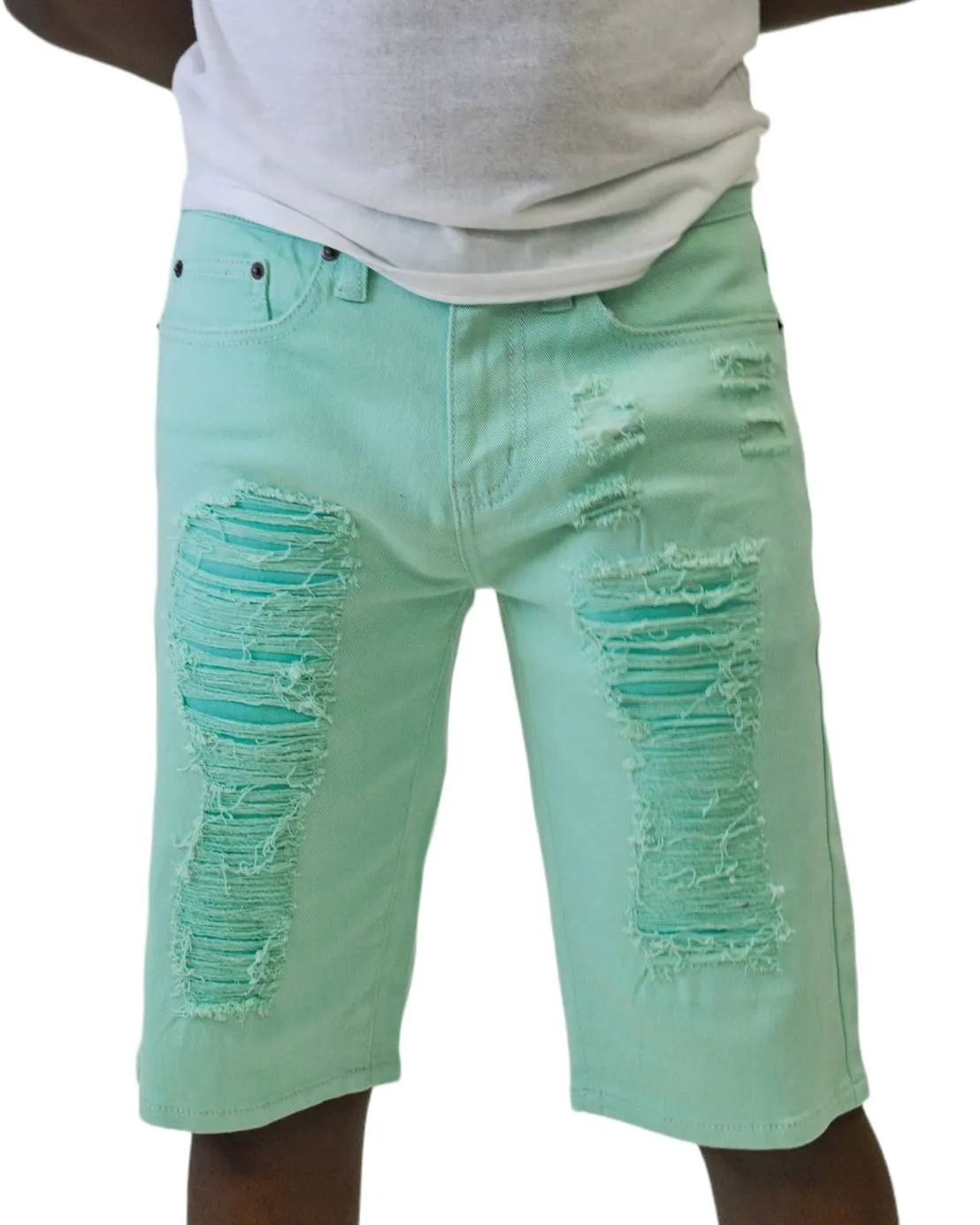 Twill Rip & Repair Shorts