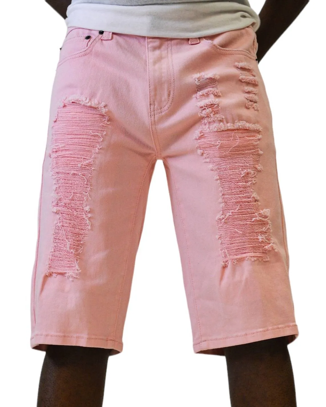 Twill Rip & Repair Shorts