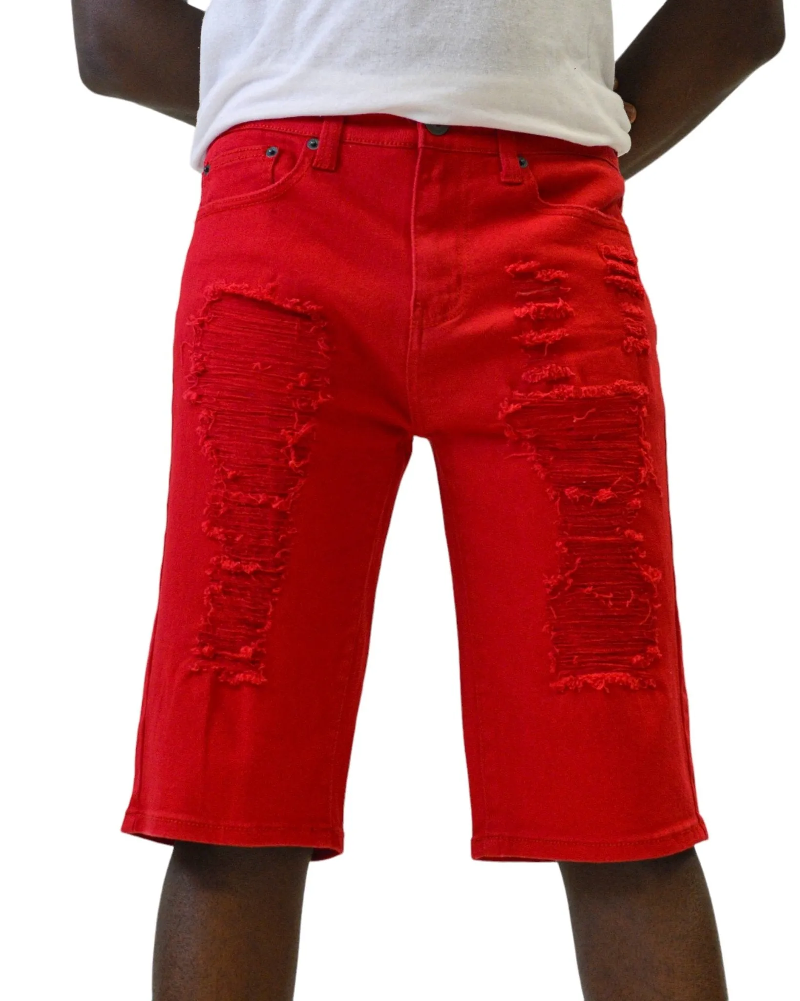 Twill Rip & Repair Shorts