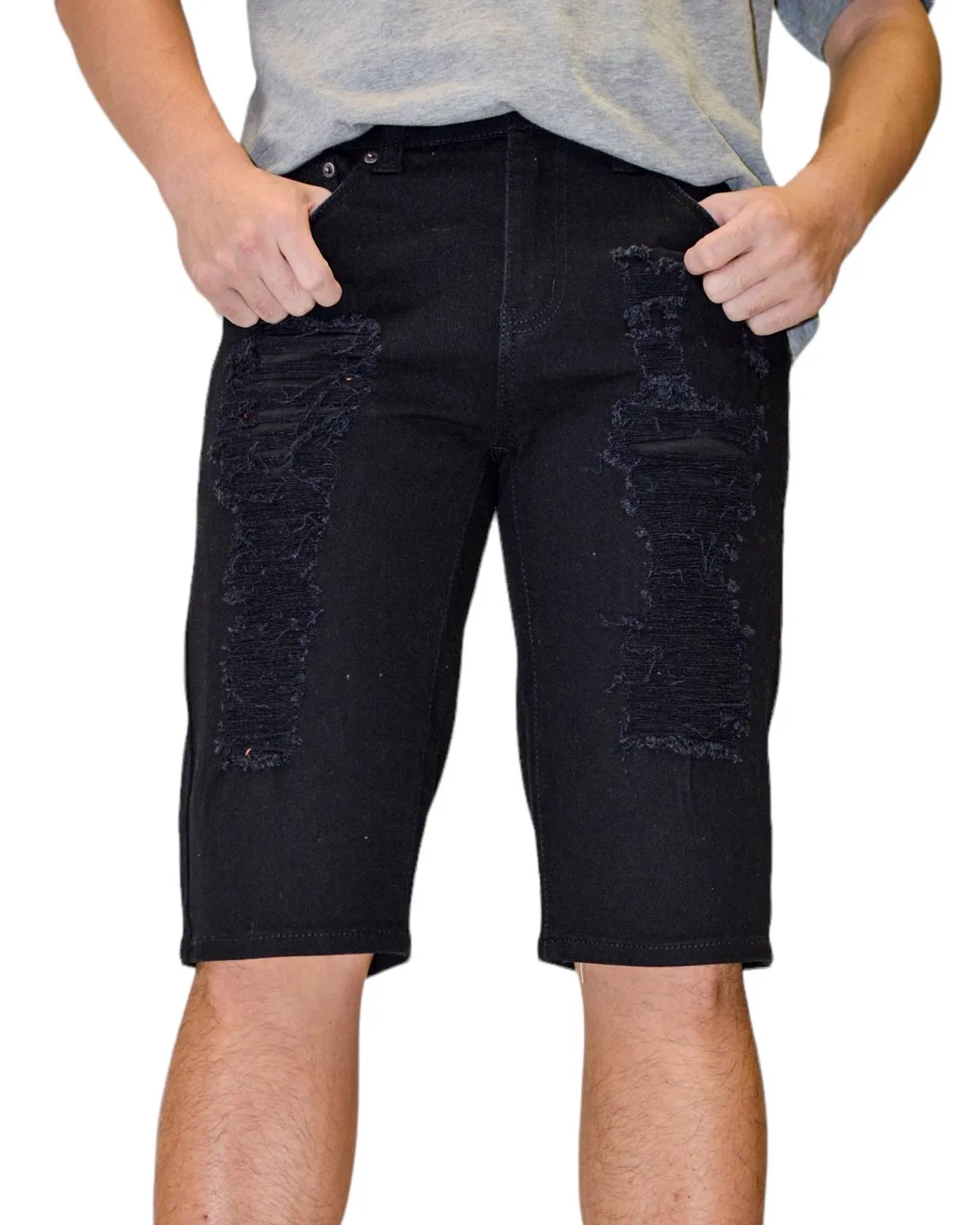 Twill Rip & Repair Shorts