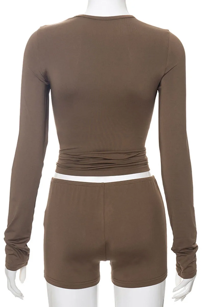 UL0393 Fitted Shirt and Shorts Set