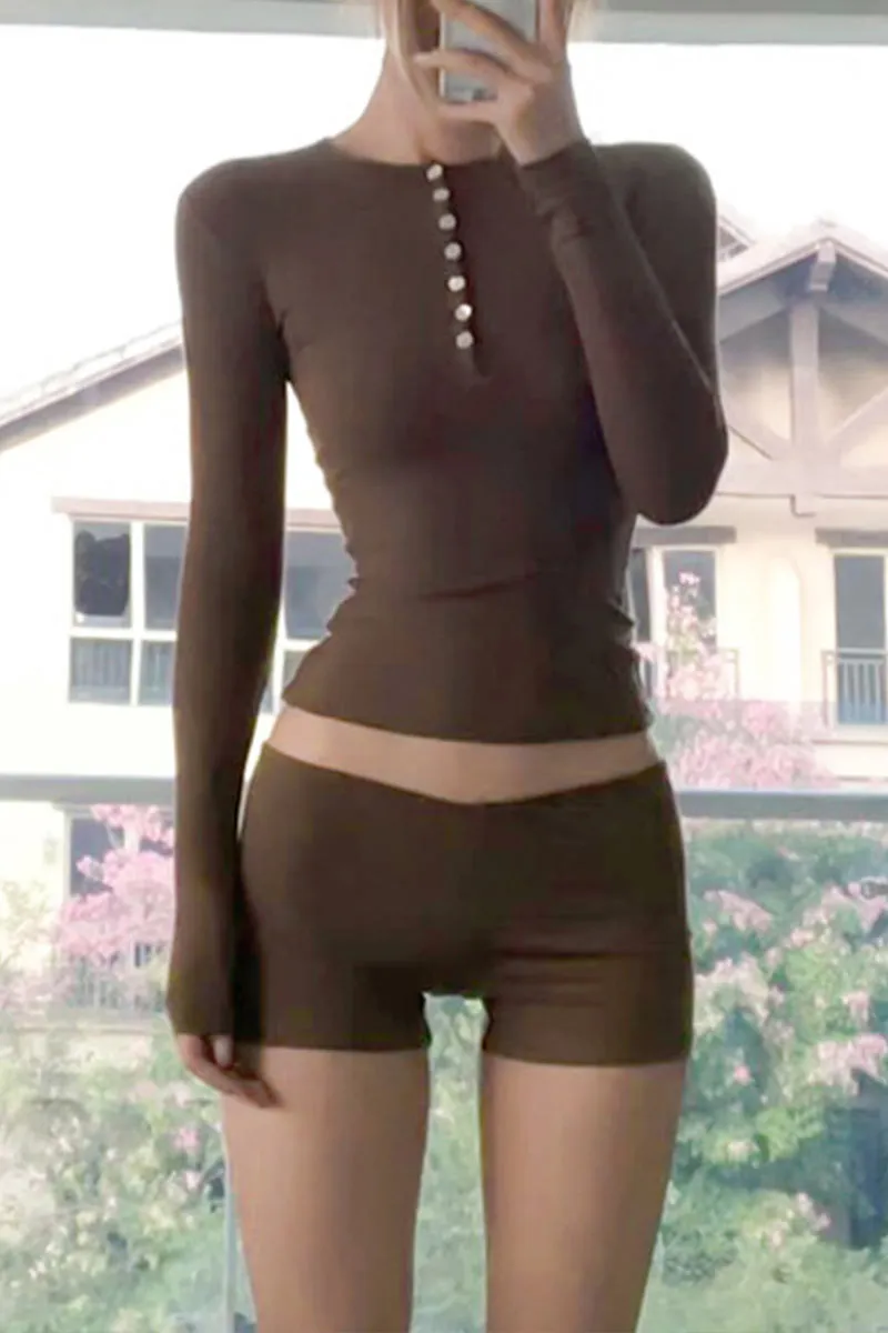 UL0393 Fitted Shirt and Shorts Set