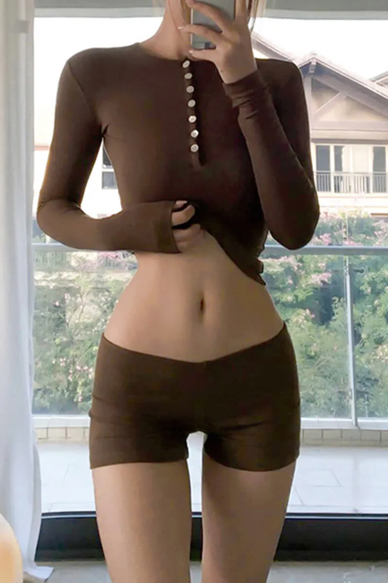 UL0393 Fitted Shirt and Shorts Set