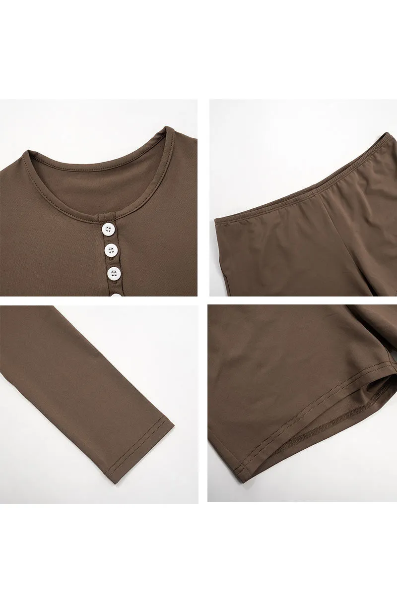 UL0393 Fitted Shirt and Shorts Set