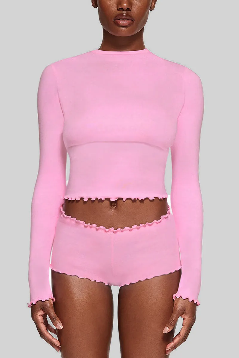 UL0396 Fitted Shirt and Shorts Set