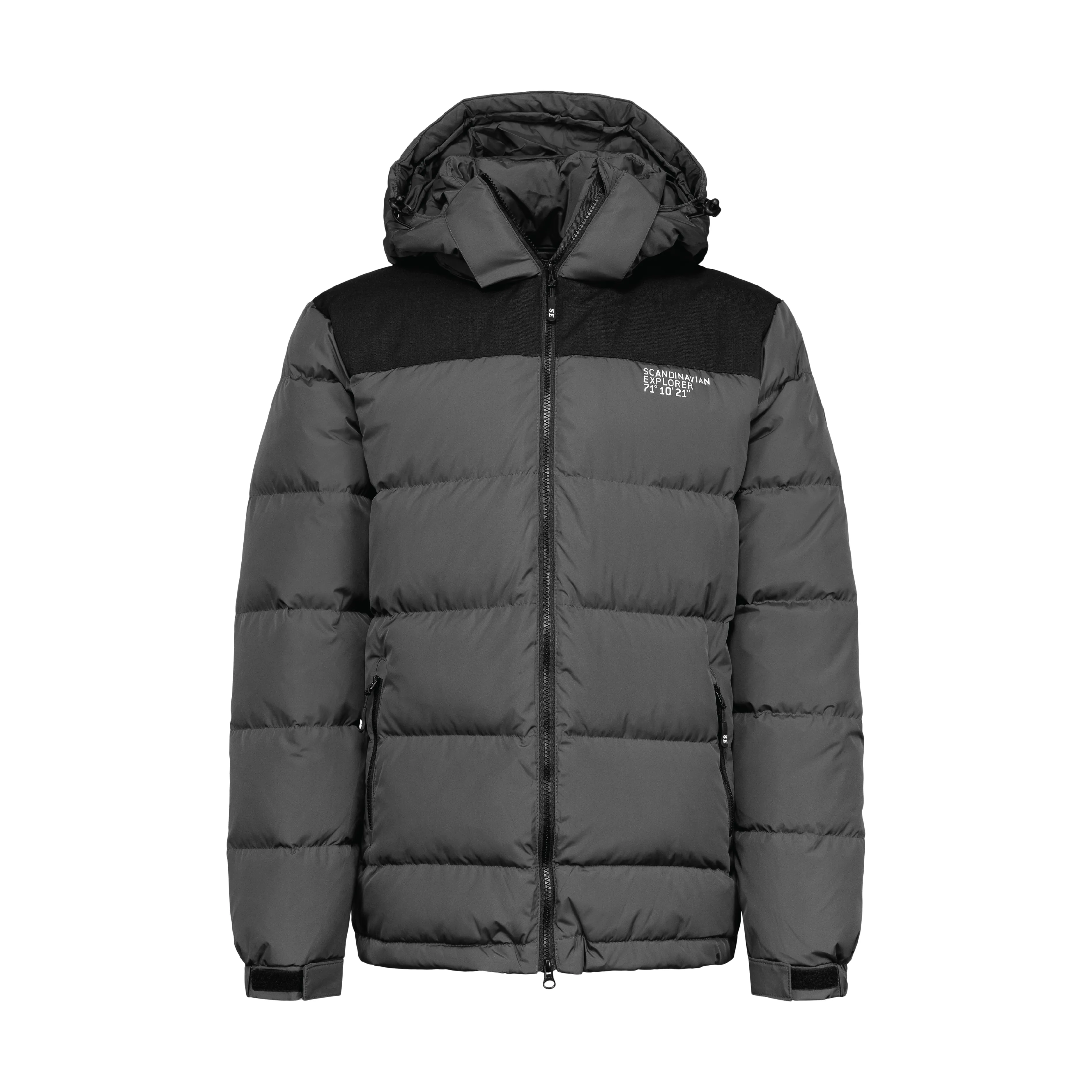 Ultra Thick Down Jacket Unisex - Black / Grey