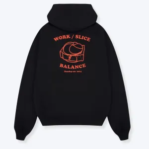 Unisex Hoodie WORK SLICE BALANCE schwarz