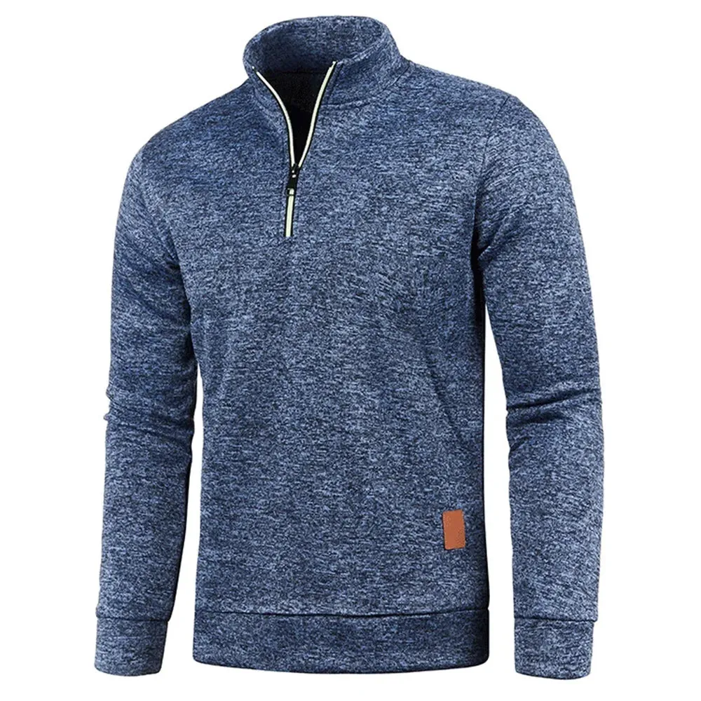 UrbanCore Men's Half-Zip Turtleneck Sweatshirt