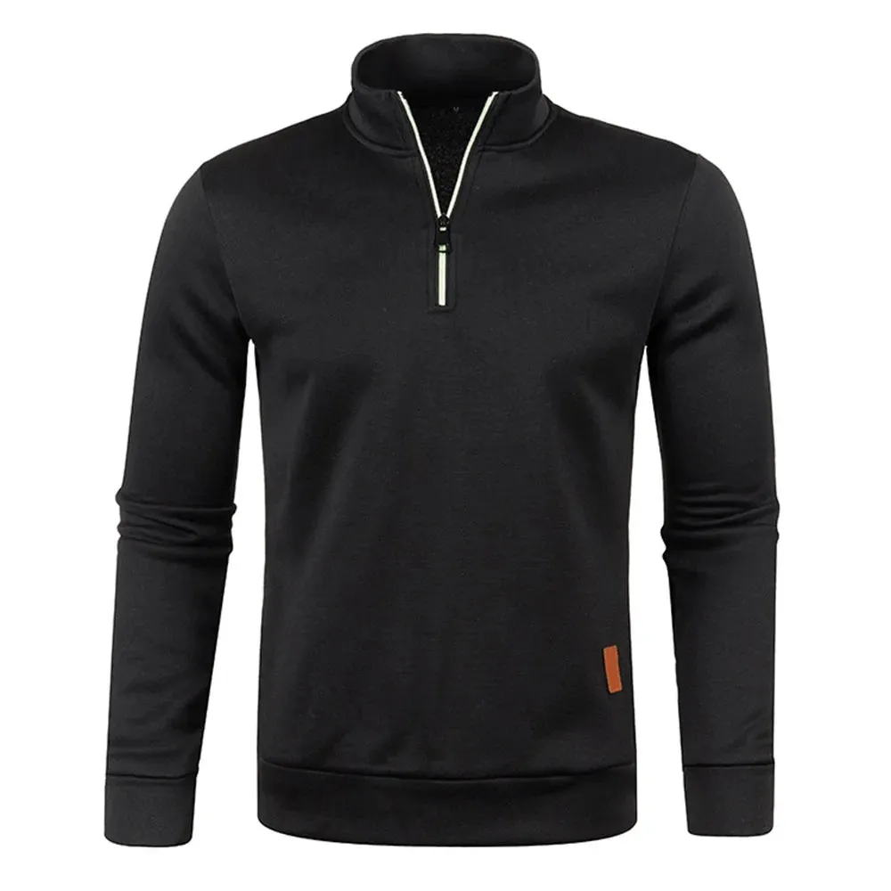UrbanCore Men's Half-Zip Turtleneck Sweatshirt