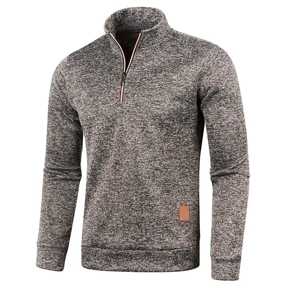 UrbanCore Men's Half-Zip Turtleneck Sweatshirt