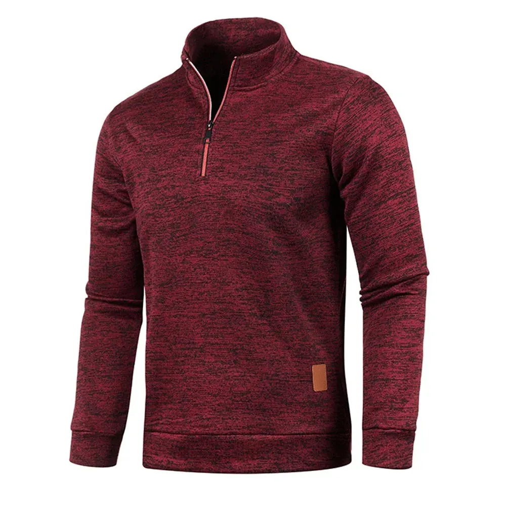 UrbanCore Men's Half-Zip Turtleneck Sweatshirt