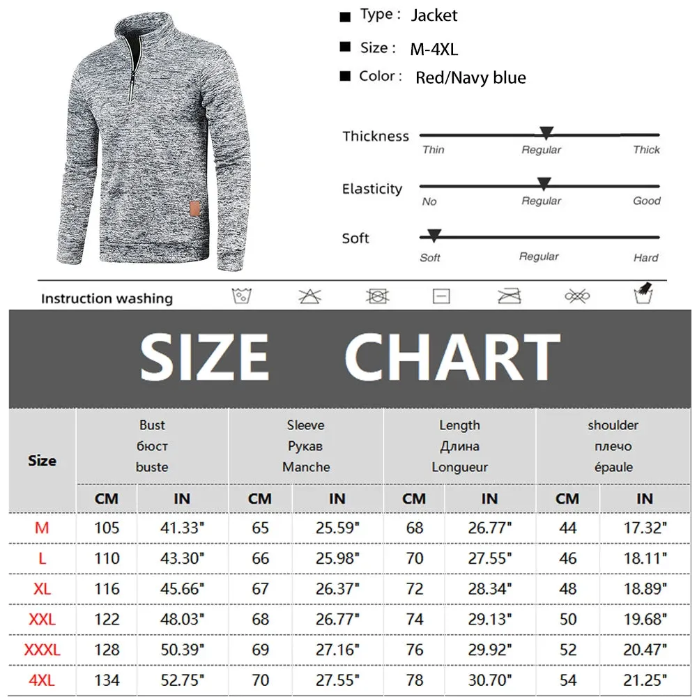 UrbanCore Men's Half-Zip Turtleneck Sweatshirt