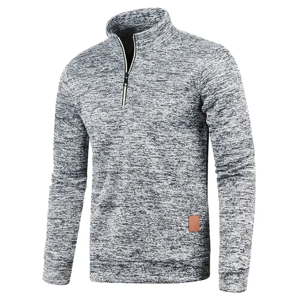 UrbanCore Men's Half-Zip Turtleneck Sweatshirt
