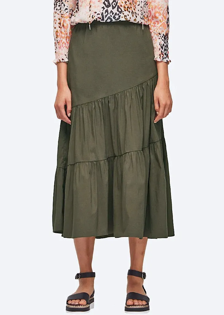 Verge Acrobat Artful Skirt Safari Green