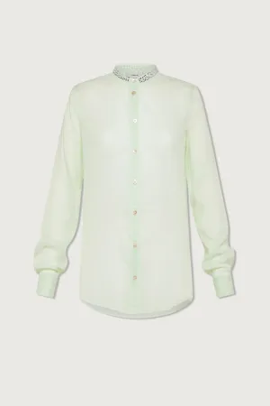 Voile Crystal Shirt Mint