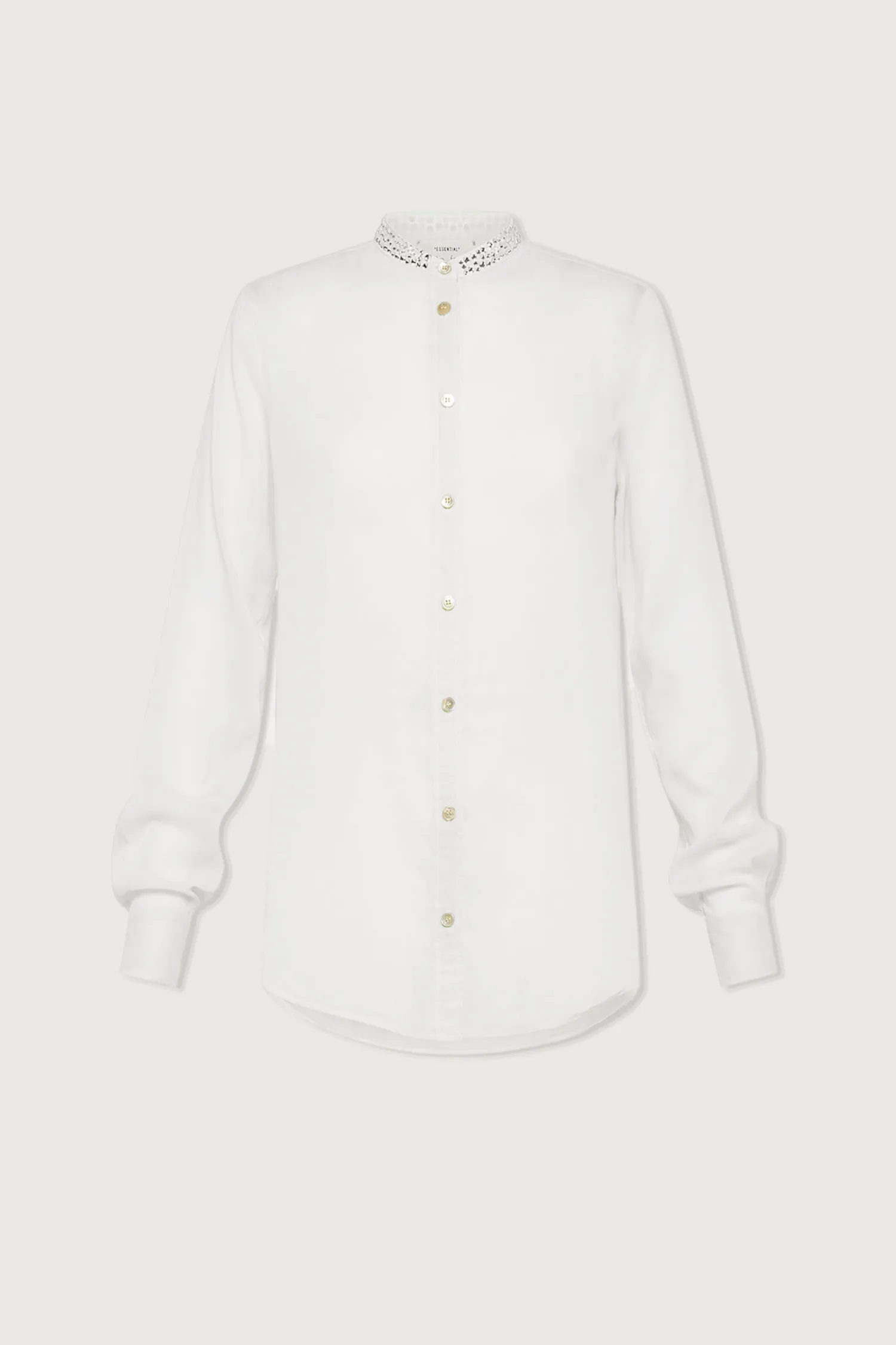 Voile Crystal Shirt White