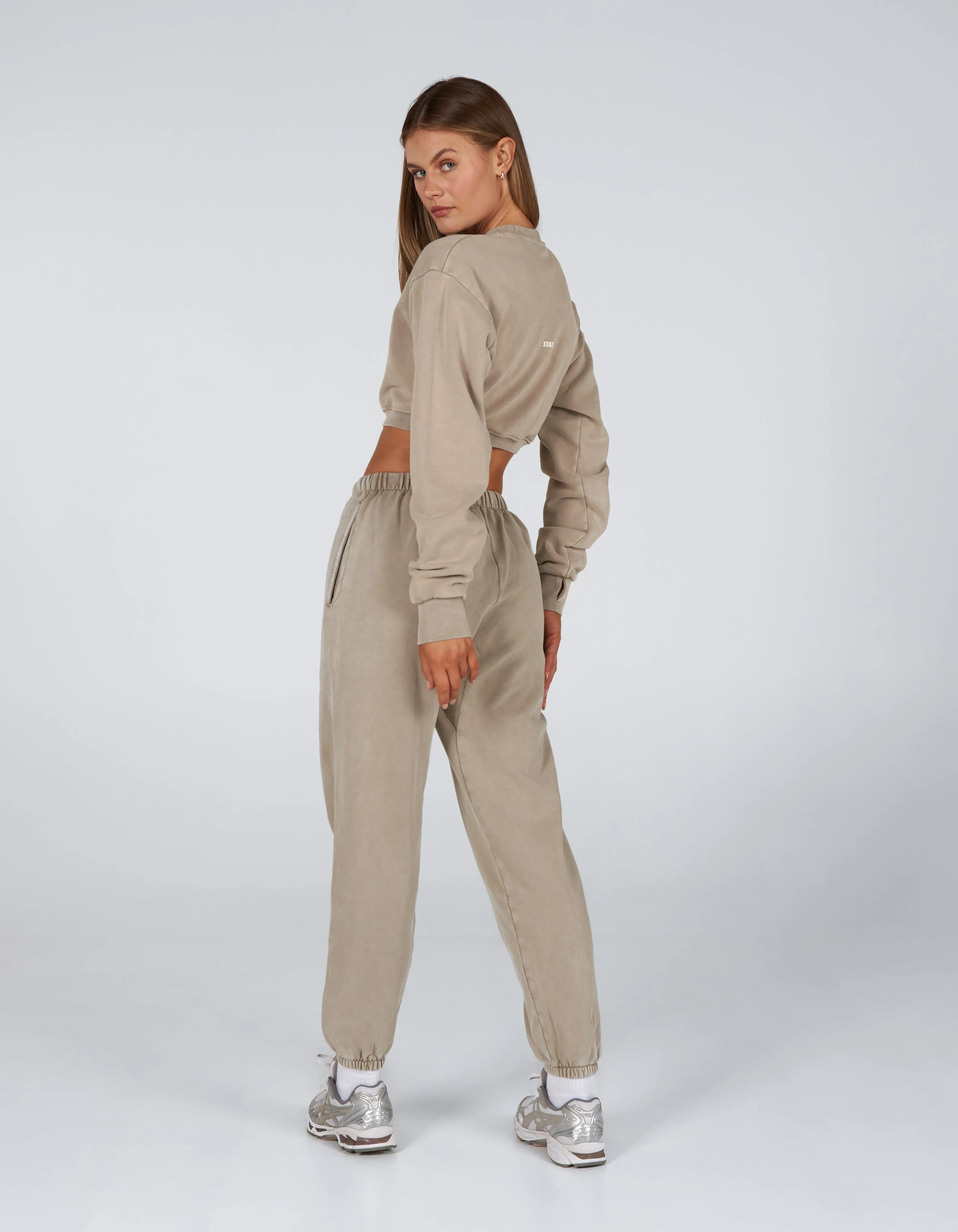 W23 Cropped Crew Neck- Earth