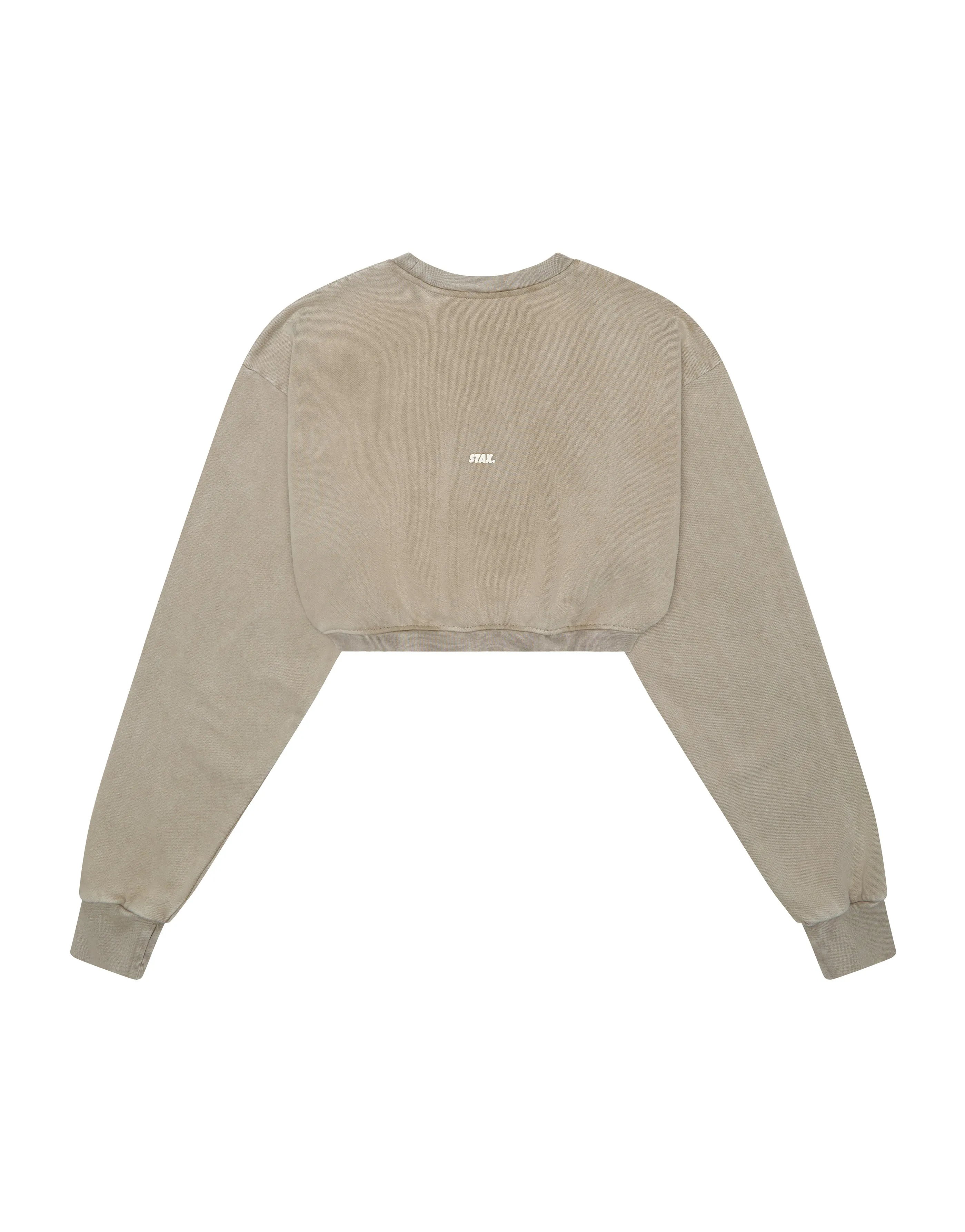 W23 Cropped Crew Neck- Earth