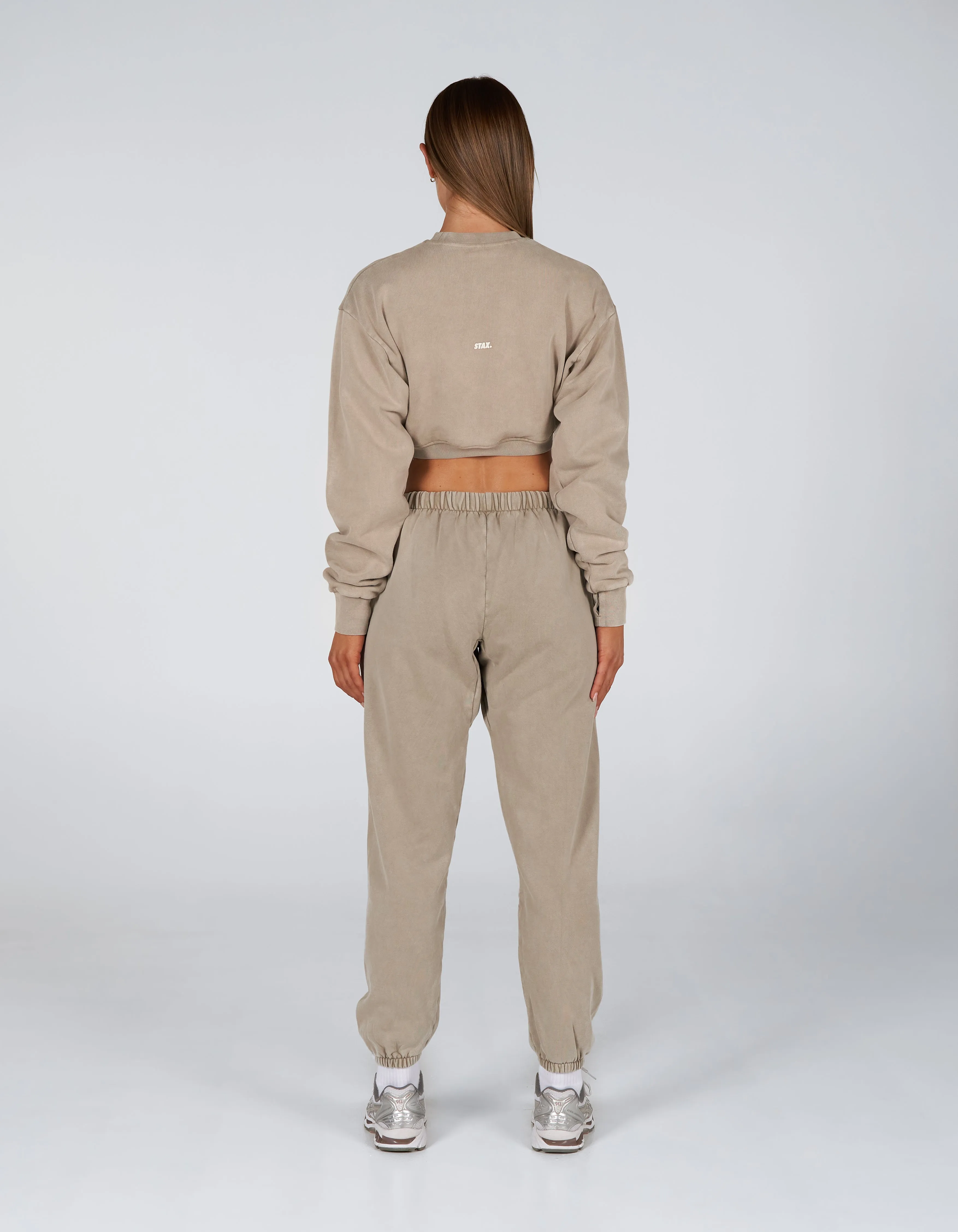 W23 Cropped Crew Neck- Earth