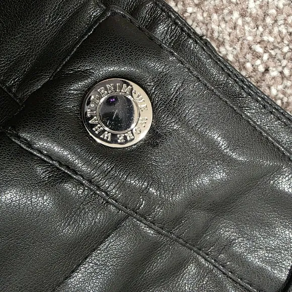 We Wore What Vegan Leather Shorts