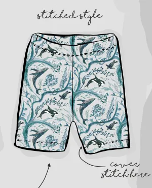 Whale Waves Slim Shorts | Ready To Post