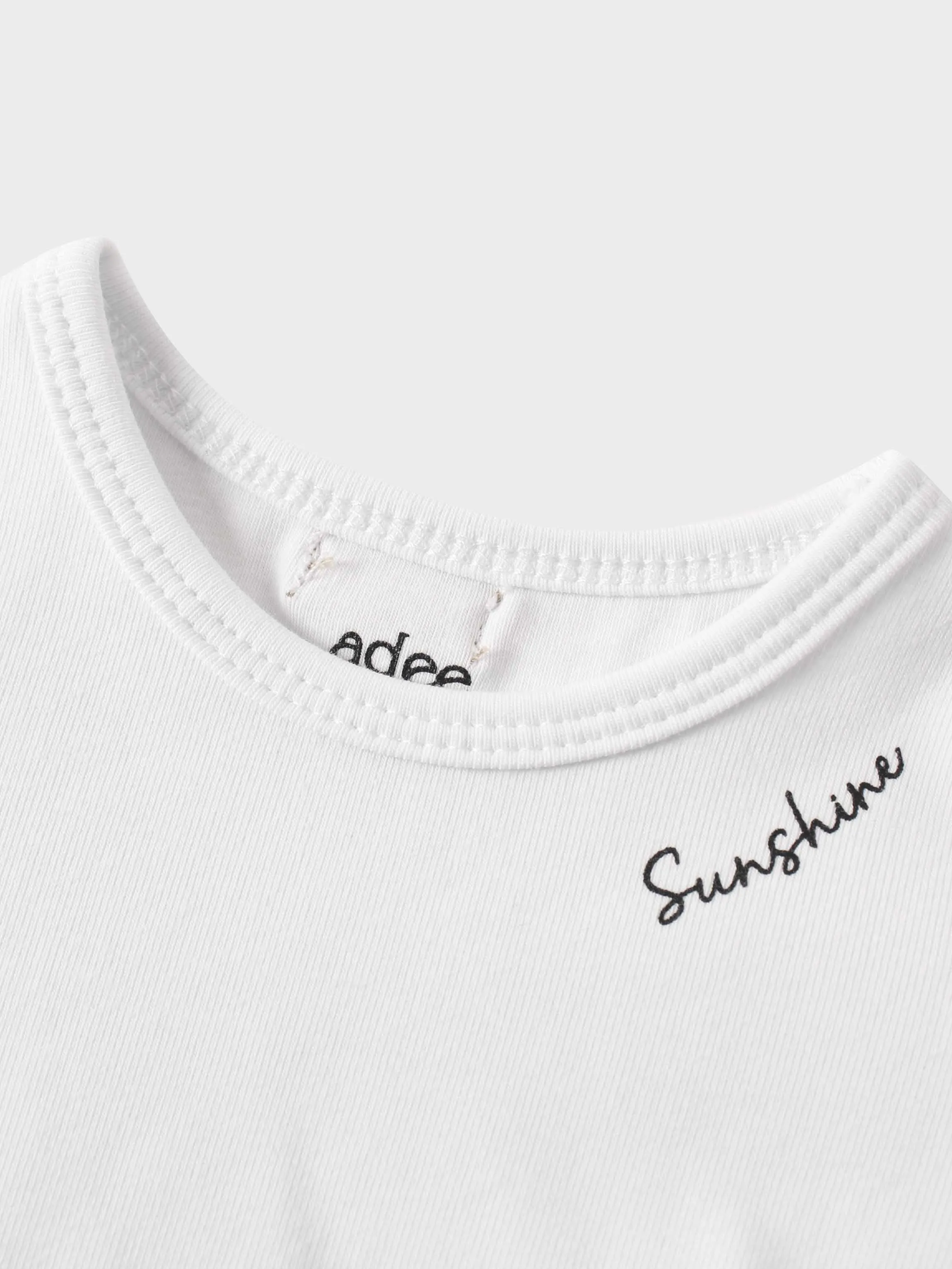White Fitted Short Sleeve T-Shirt