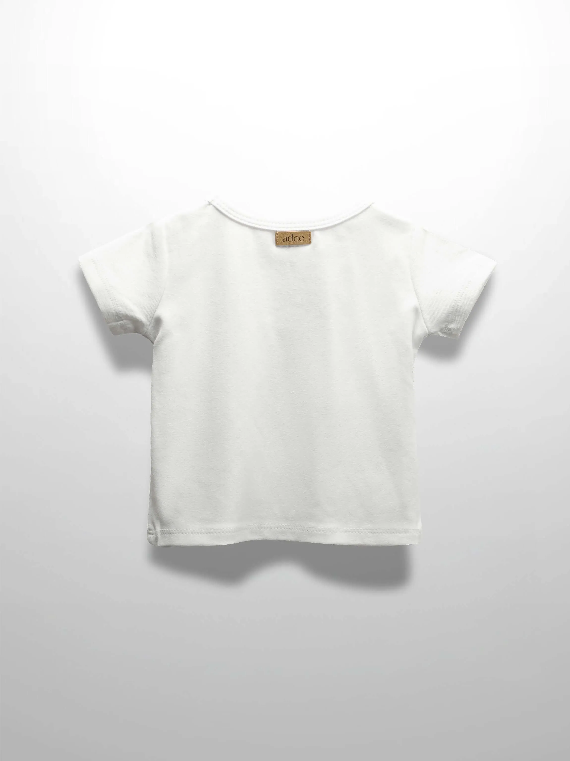 White Fitted Short Sleeve T-Shirt