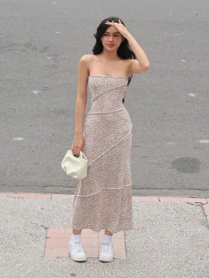 White Solid Off Shoulder Fitted Maxi Dress