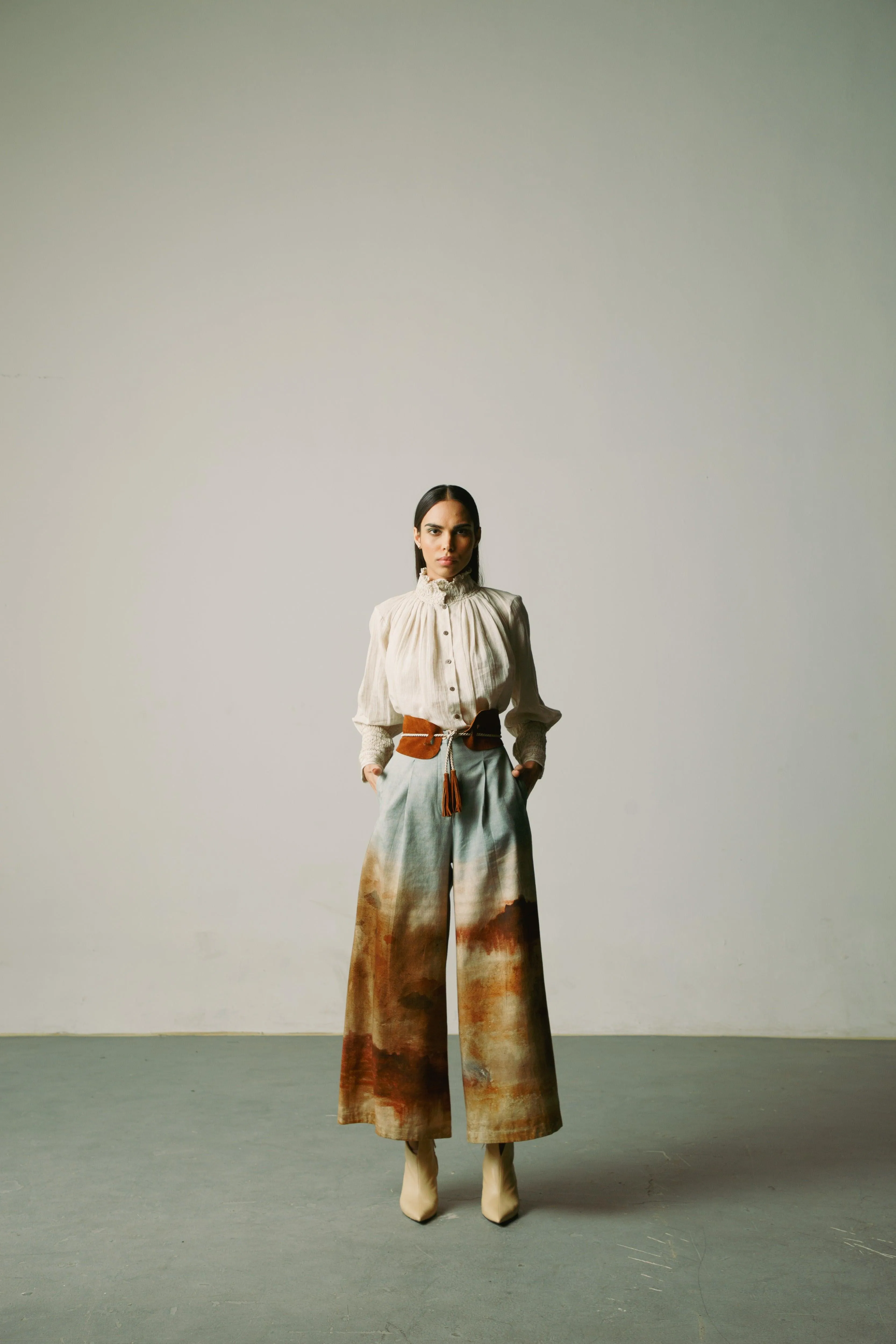 Wide Leg Pants   Kahlo Belt
