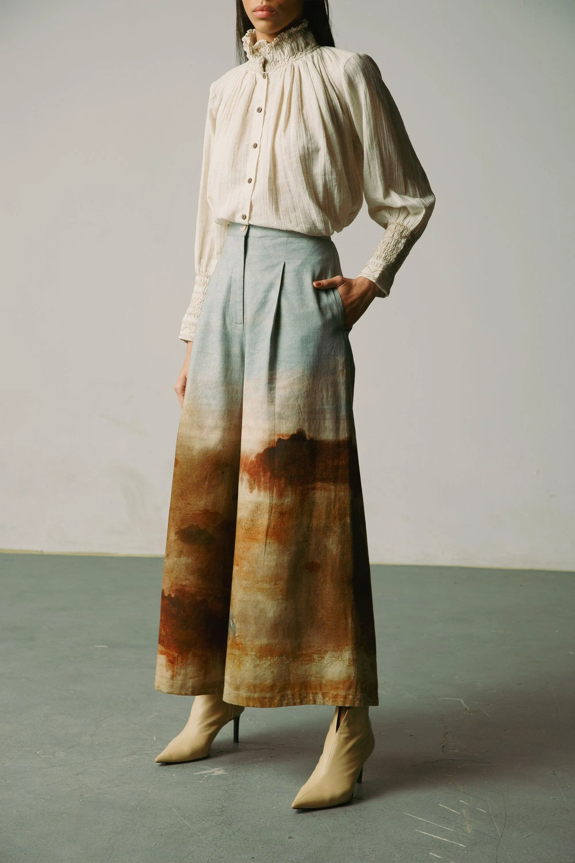 Wide Leg Pants   Kahlo Belt