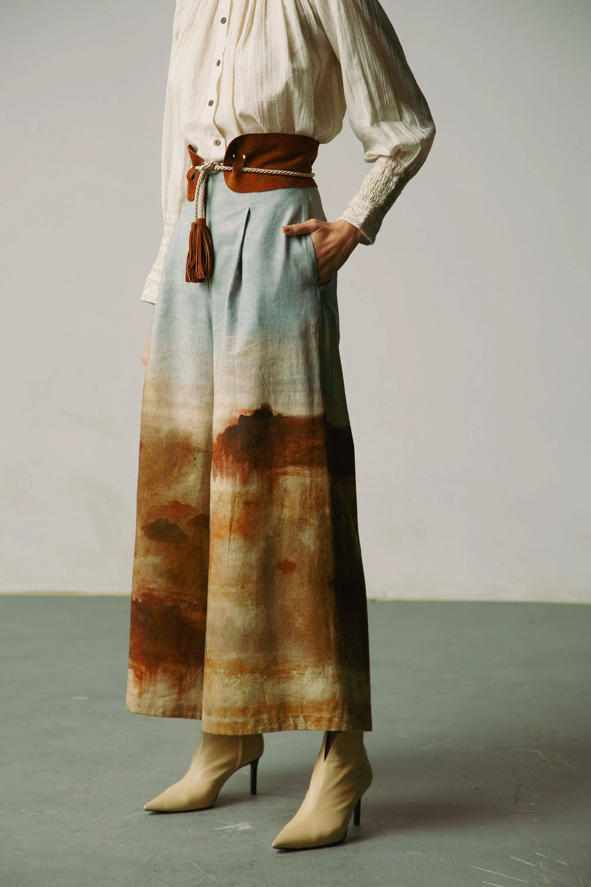 Wide Leg Pants   Kahlo Belt