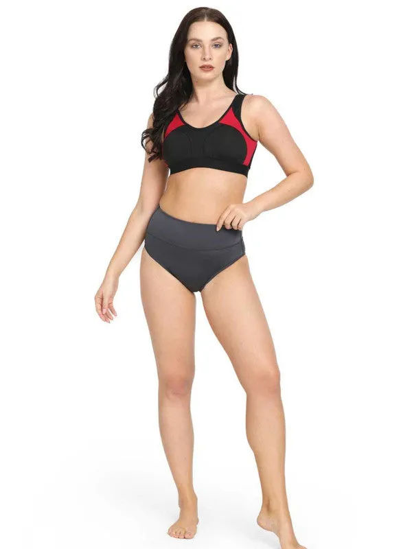 Women Steelgrey Solid Shapewear Panty - SHAPER-Steelgrey