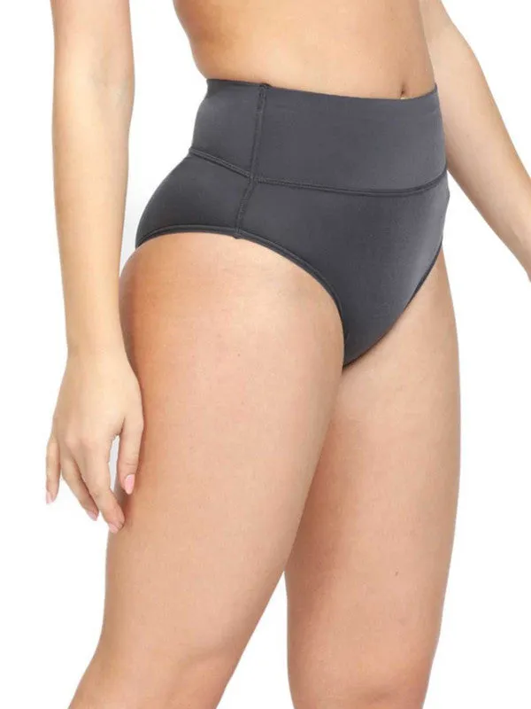 Women Steelgrey Solid Shapewear Panty - SHAPER-Steelgrey