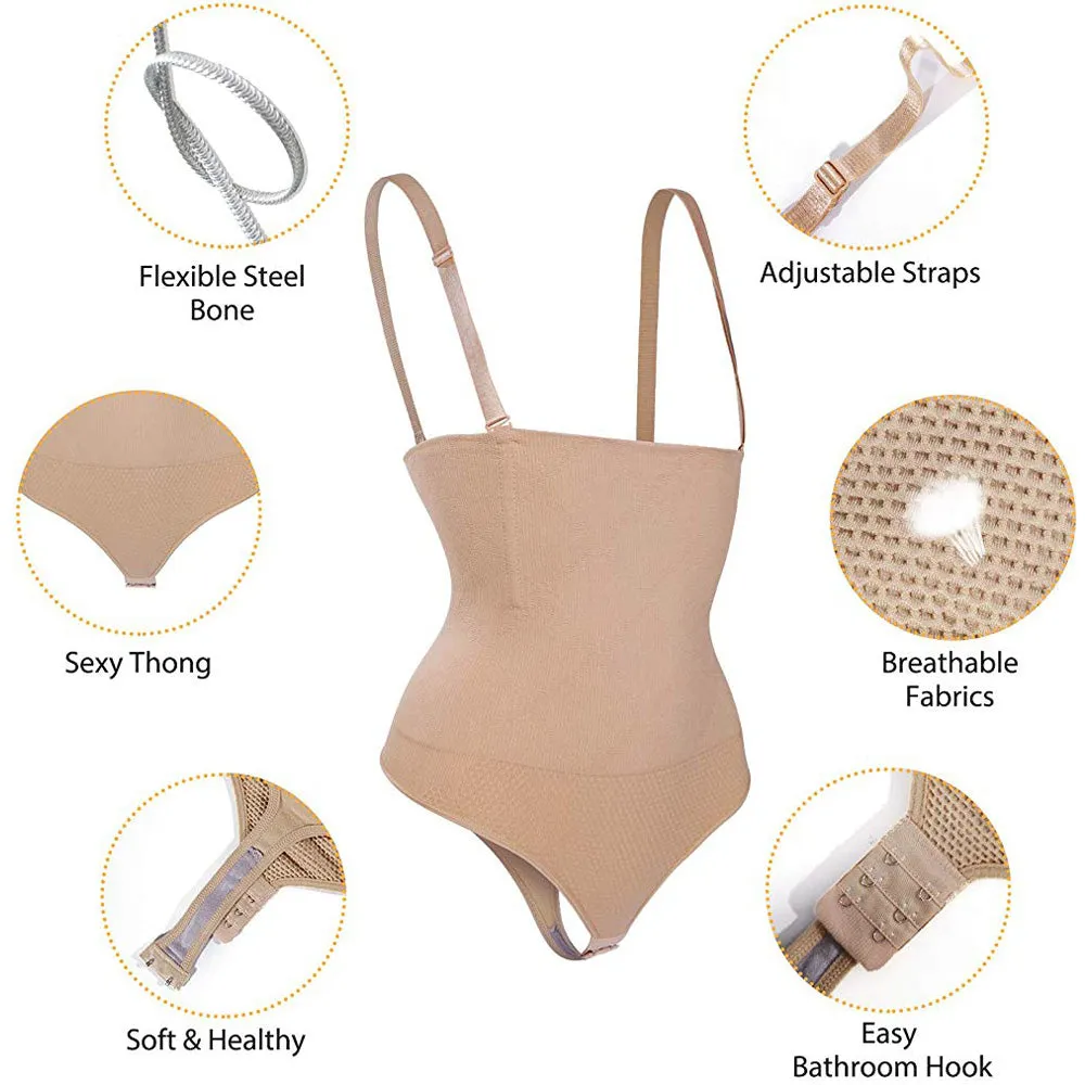 Women thong bodysuit seamless body shaper