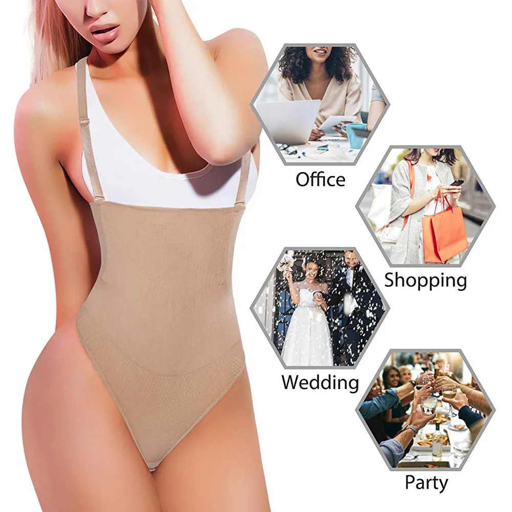 Women thong bodysuit seamless body shaper