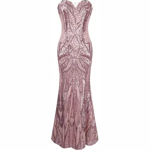 Women's 20s Style Shining Long Flapper Dress Gatsby Attire