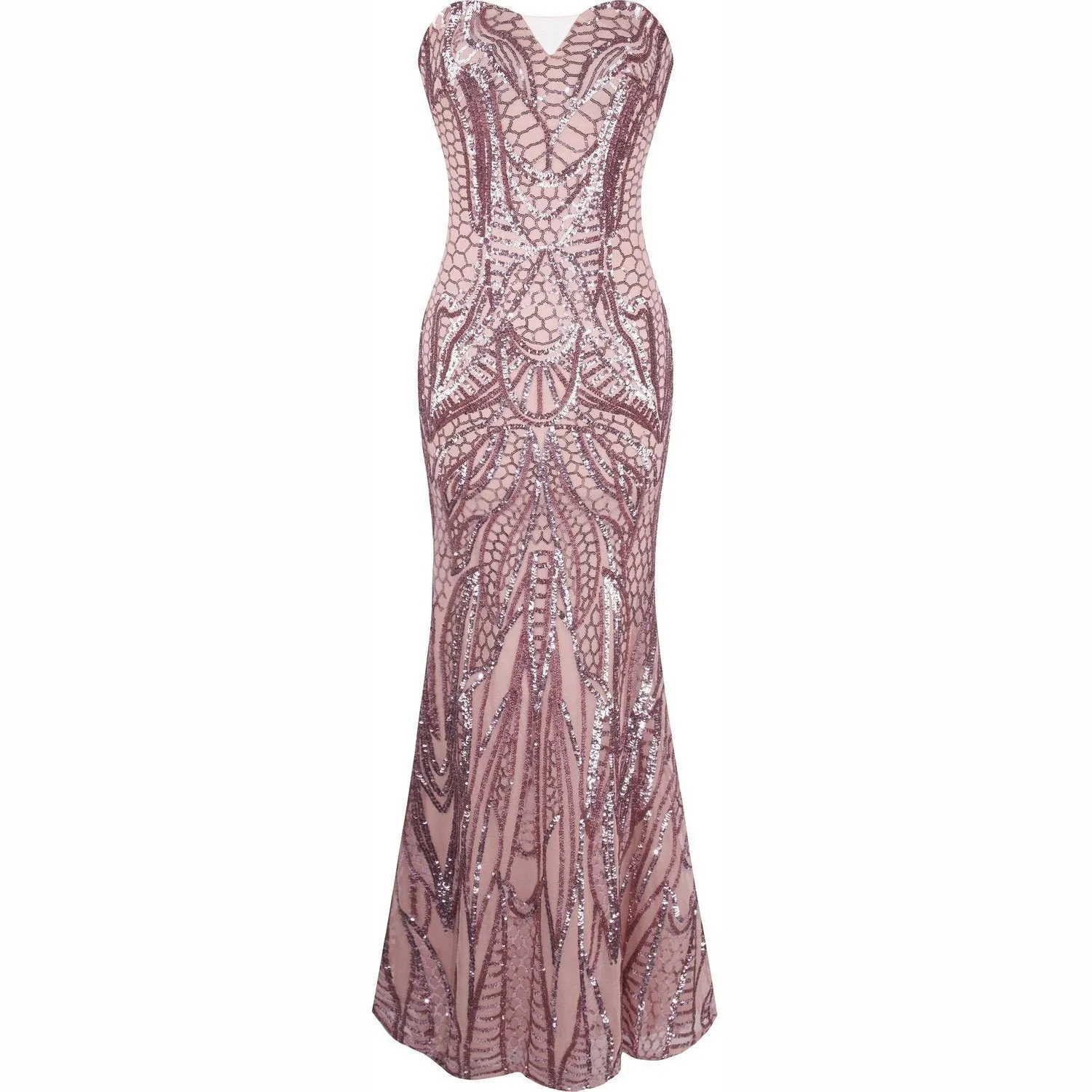 Women's 20s Style Shining Long Flapper Dress Gatsby Attire