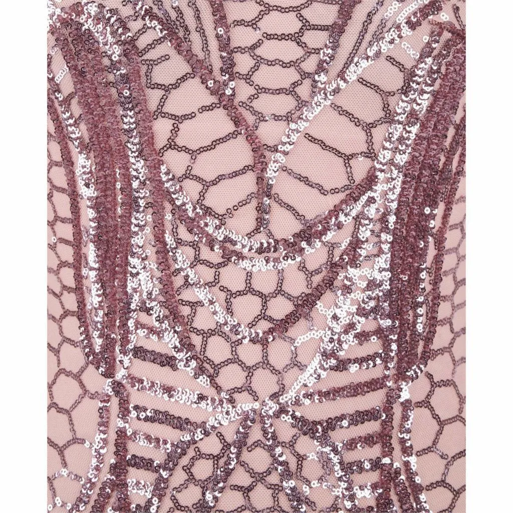 Women's 20s Style Shining Long Flapper Dress Gatsby Attire