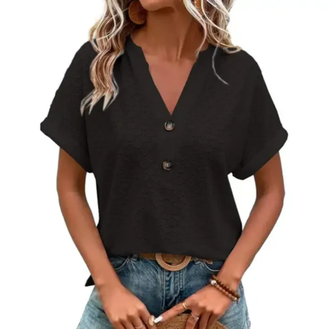 Women's Casual Summer Blouse | Short Sleeve