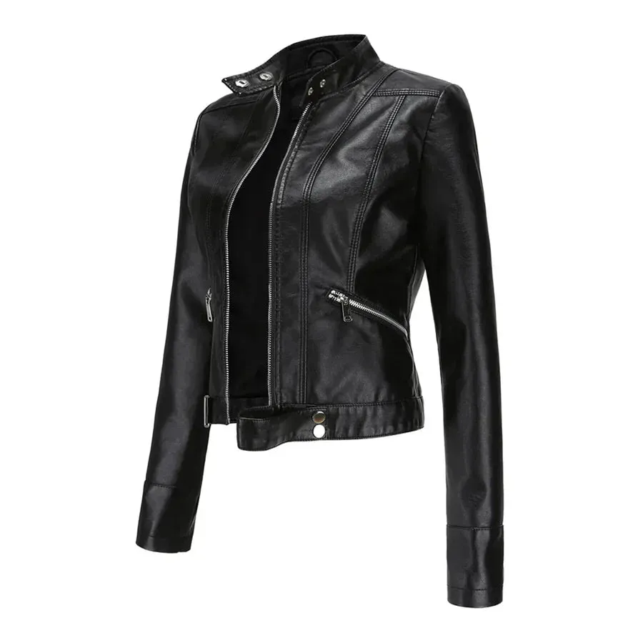 Women's Nadia Vegan Jacket: Timeless Style and Comfort