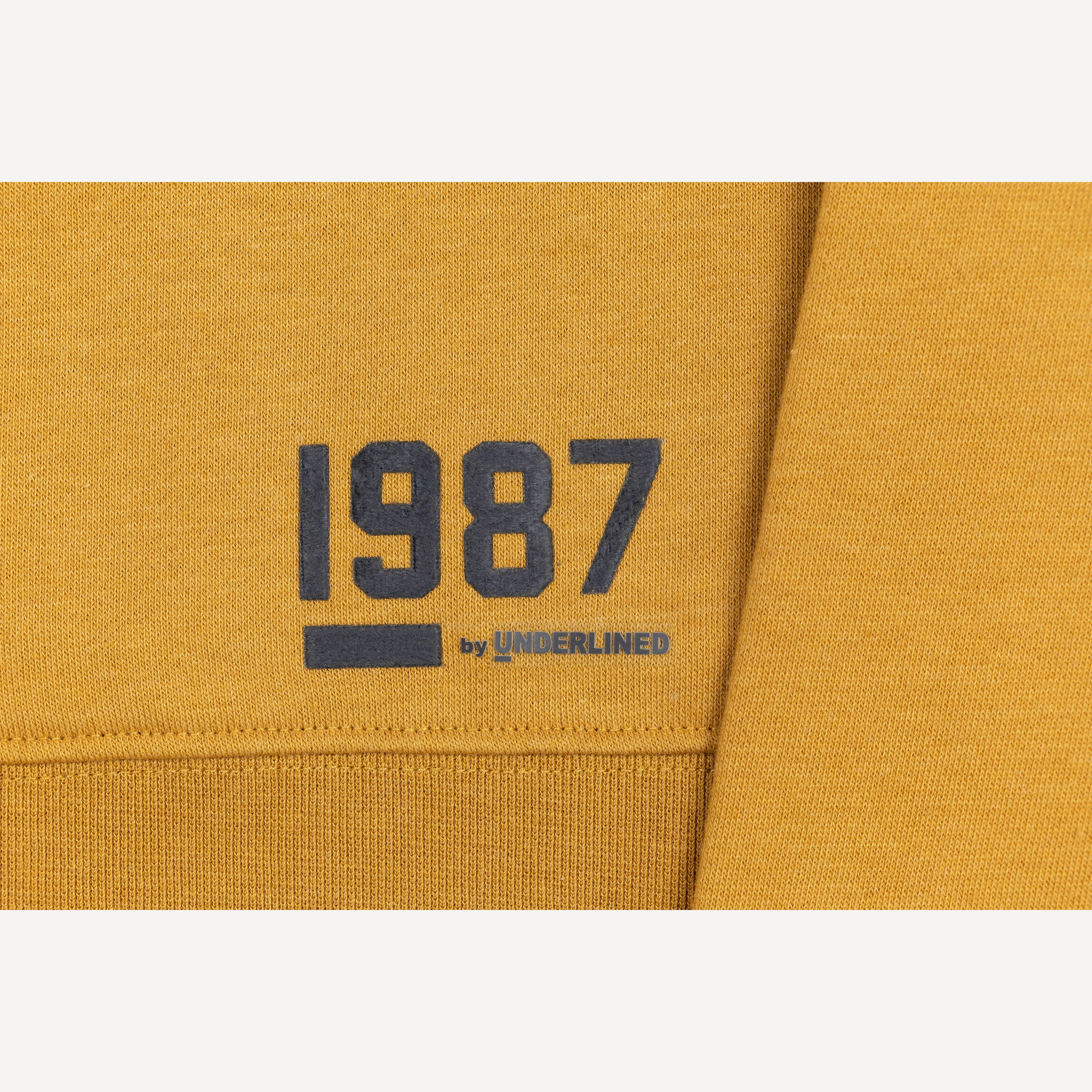Womens Oversized Raglan Fleece Cropped Hoodie - Honey Mustard