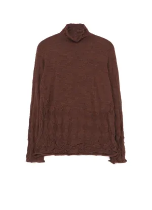 WOOL WRINKLE TURTLENECK