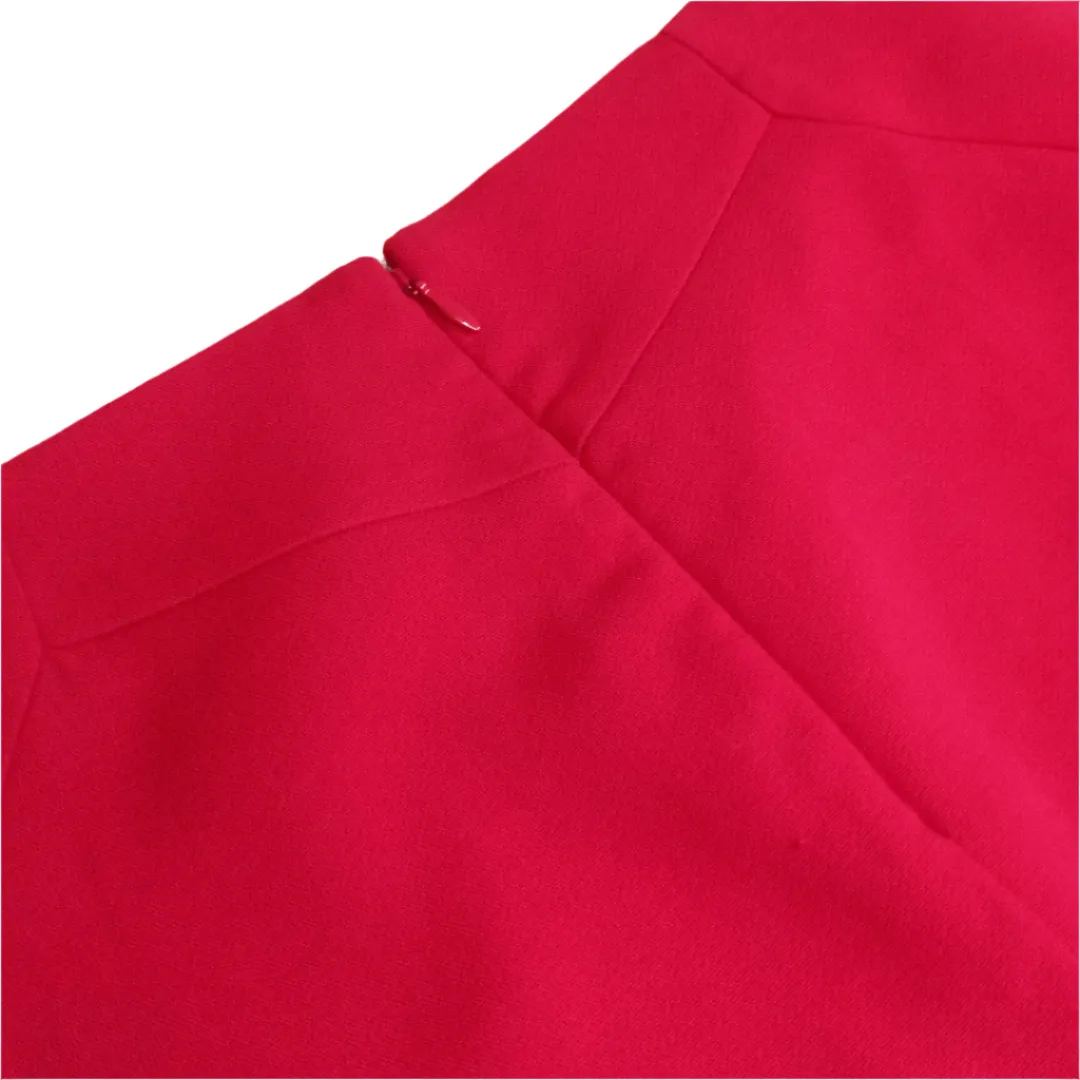 Worthington Red High-Waist Pencil Skirt