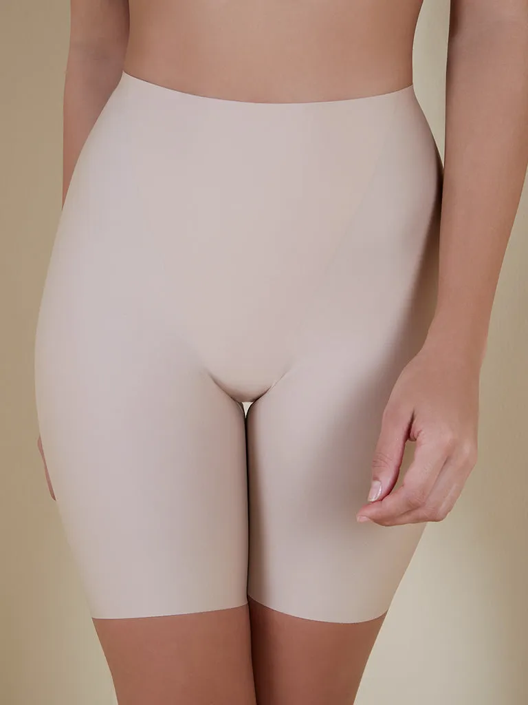 Wunderlove Beige High-Rise Shaping Shorts
