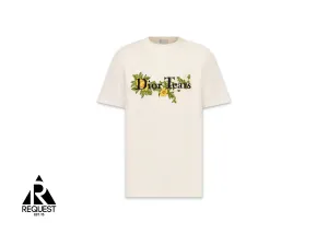 X Dior Relaxed-Fit Logo Tee "White"