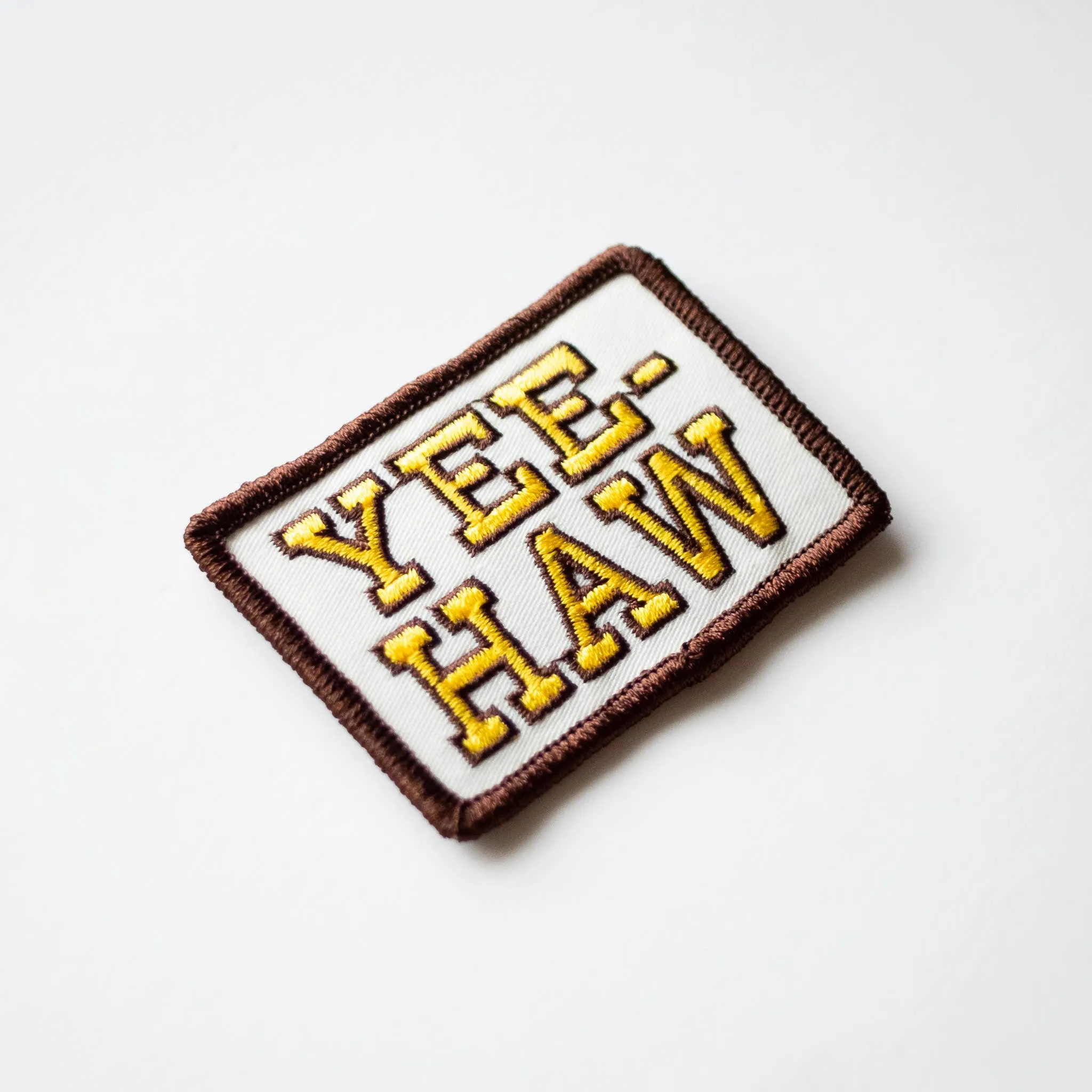 Yee-Haw Embroidered Iron on Patch - Western: No