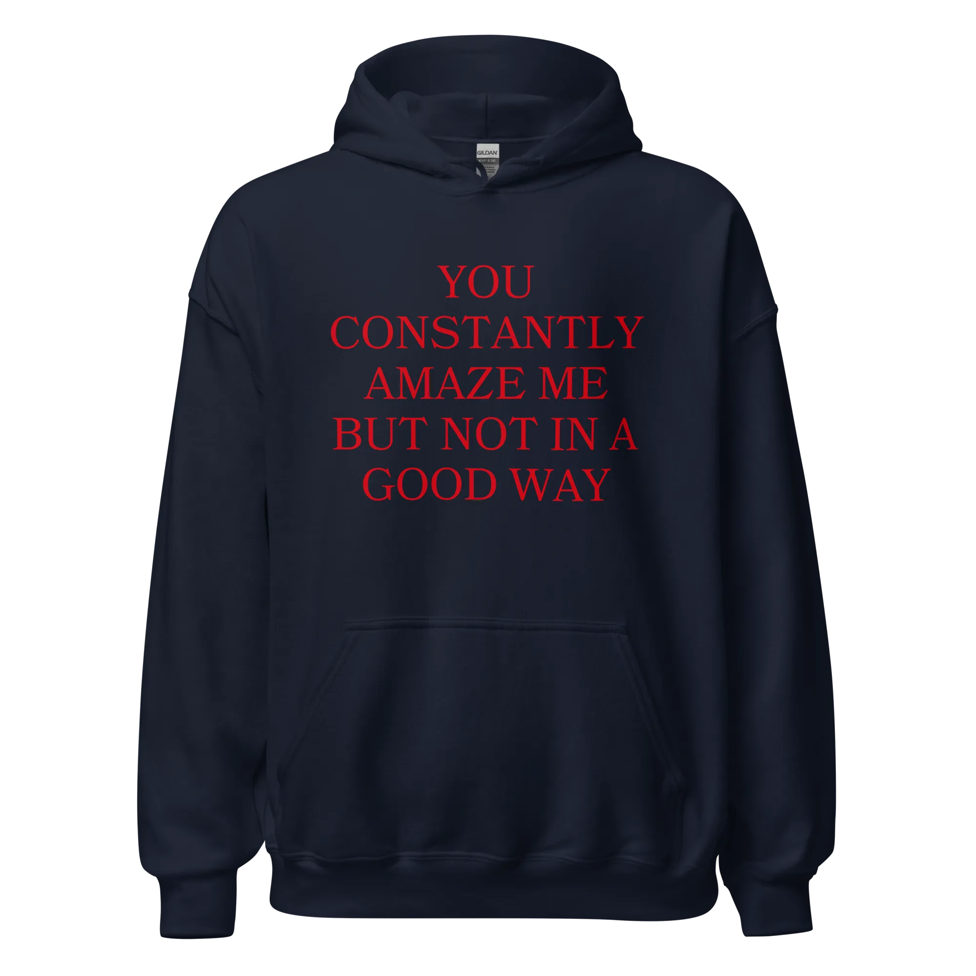 You Constantly Amaze Me But Not In A Good Way Hoodie