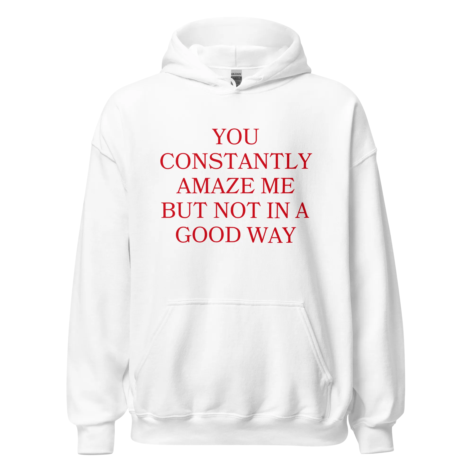You Constantly Amaze Me But Not In A Good Way Hoodie