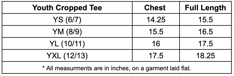 Youth Cropped Tee
